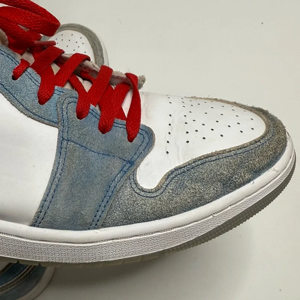 Nike Air Jordan 1 Mid SE Size 12.5 French Blue/Fire Red-White DN3706-401 Sneaker